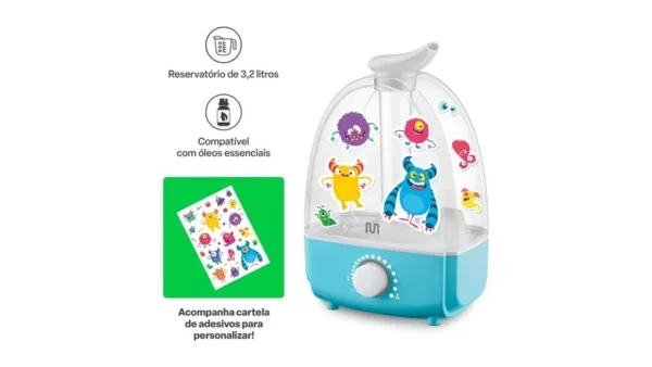 Umidificador de Ar Clear Tank 3,2 Litros Bivolt Multilaser - Imagem 2
