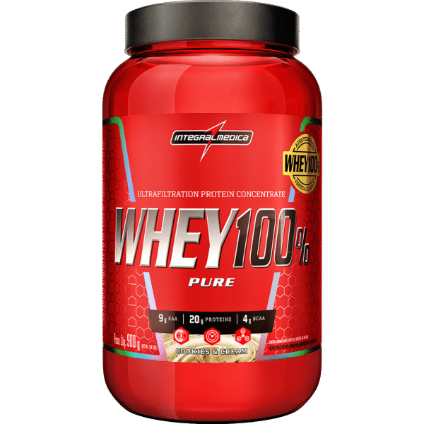Whey 100% Pure Cookies & Cream 900g Integralmédica