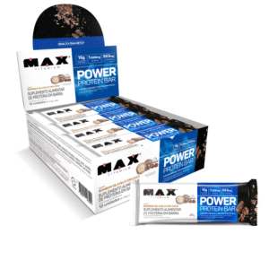 Power Protein Bar Bombom de Avelã com Coco Caixa C/12X41g Max Titanium