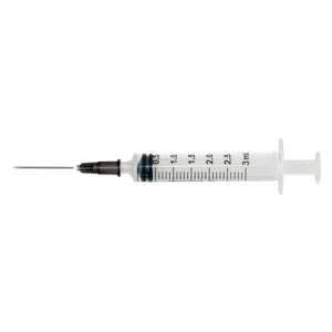 Seringa Hipodérmica Luer Lock 3ml Agulha Fixa 0,25X7mm SR